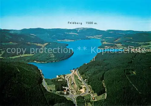 AK / Ansichtskarte Schluchsee mit Blick zum Feldberg Schwarzwald Schluchsee