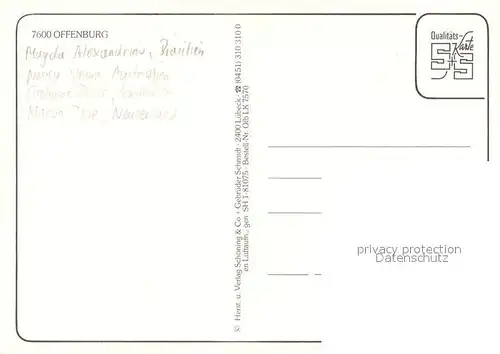 AK / Ansichtskarte Offenburg Stadtpanorama Offenburg