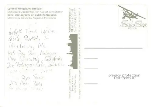 AK / Ansichtskarte Moritzburg_Sachsen Jagdschloss von August dem Starken im Winter Moritzburg Sachsen