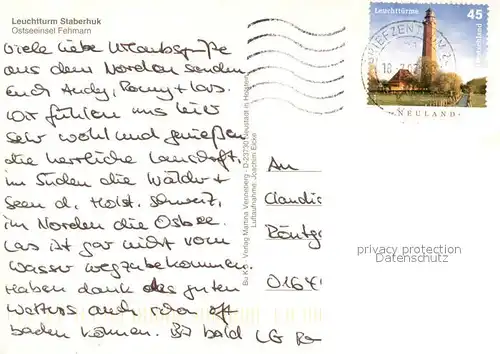 AK / Ansichtskarte Fehmarn Ostseeinsel Fliegeraufnahme Leuchtturm Staberhuk Strand Fehmarn