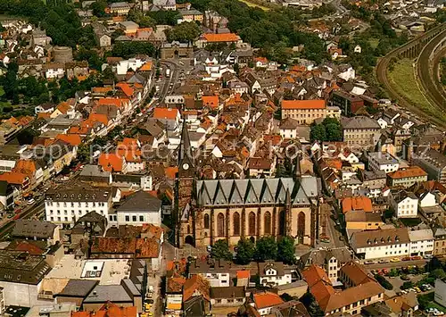 AK / Ansichtskarte Friedberg_Hessen Teilansicht mit Liebfrauenkirche Friedberg Hessen