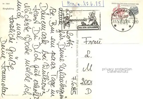 AK / Ansichtskarte Ringkobing_Denmark Hafen 