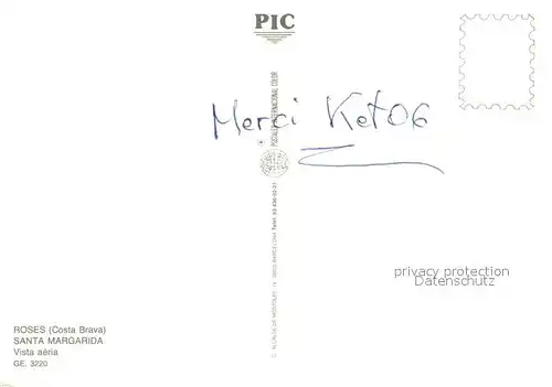 AK / Ansichtskarte Santa_Margarita_Roses Fliegeraufnahme 
