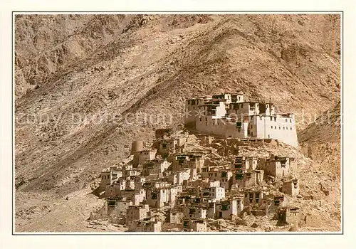 AK / Ansichtskarte Ladakh Kloster Rizong Fliegeraufnahme Serie Indien XIII Ladakh