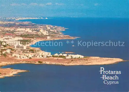 AK / Ansichtskarte Protaras_Cyprus_Zypern Kuestenpanorama Strand Protaras_Cyprus_Zypern