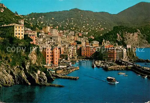 AK / Ansichtskarte Camogli Panorama Hafen Kueste Camogli