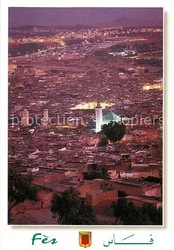 AK / Ansichtskarte Fes_Fez_Maroc Stadtpanorama Nachtaufnahme 