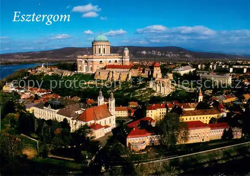 AK / Ansichtskarte Esztergom Ansicht mit Basilika Esztergom