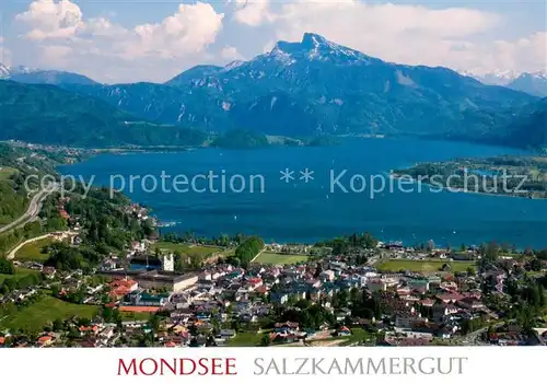 AK / Ansichtskarte Mondsee_Salzkammergut Panorama Alpen Mondsee Salzkammergut