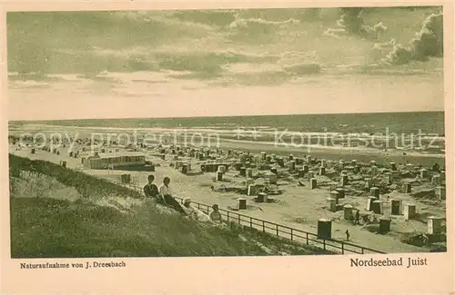 AK / Ansichtskarte Juist_Nordseebad Panorama Strand Juist_Nordseebad