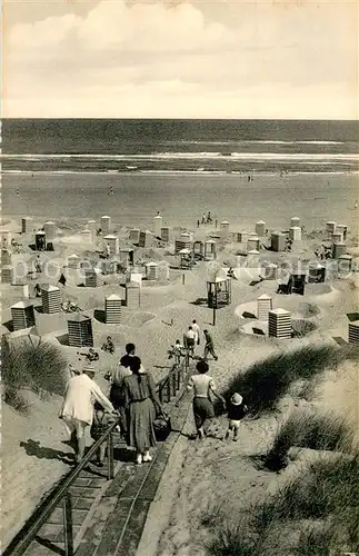 AK / Ansichtskarte Juist_Nordseebad Weg zum Strand Nordseeinsel Juist_Nordseebad