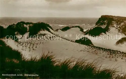 AK / Ansichtskarte Juist_Nordseebad Partie in den Duenen Nordseeinsel Juist_Nordseebad