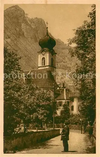AK / Ansichtskarte Gersau_Vierwaldstaettersee Motiv mit Kirche Gersau_Vierwaldstaettersee