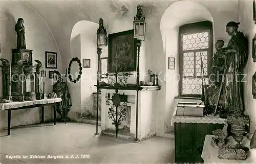 AK / Ansichtskarte Sargans_SG Kapelle im Schloss 