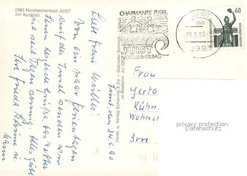 AK / Ansichtskarte Juist_Nordseebad Am Kurplatz Juist_Nordseebad