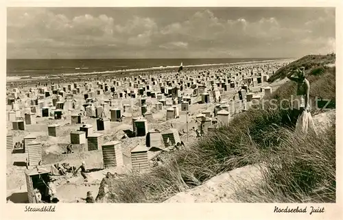 AK / Ansichtskarte Juist_Nordseebad Strand Duenen Juist_Nordseebad