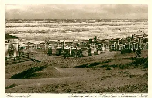 AK / Ansichtskarte Juist_Nordseebad Strandansicht Naturaufnahme von J. Dreesbach Juist_Nordseebad