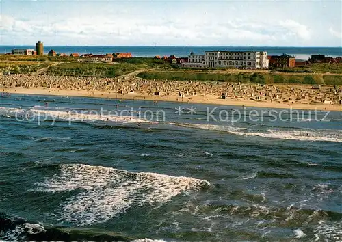 AK / Ansichtskarte Juist_Nordseebad Strand Kurhaus Juist_Nordseebad