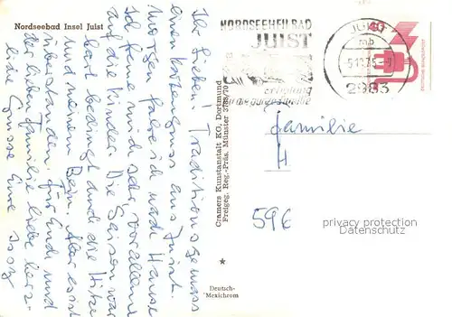 AK / Ansichtskarte Juist_Nordseebad Kurhaus Strandhotel Wasserturm Strand Juist_Nordseebad