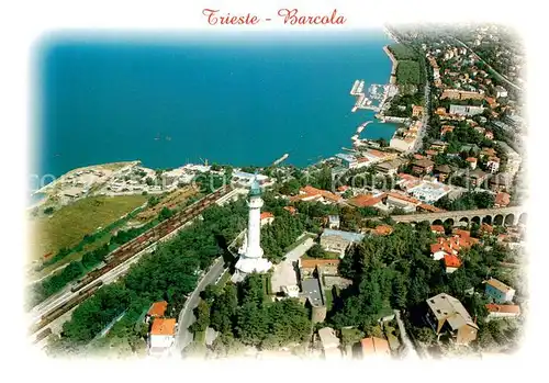 AK / Ansichtskarte Barcola Fliegeraufnahme mit Siegesleuchtturm 