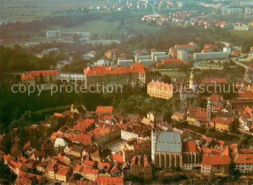 AK / Ansichtskarte Krumlov Statni Zamek Cesky Krumlov Komplex zameckych budov vznikal Fliegeraufnahme Krumlov