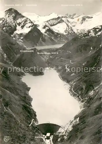 AK / Ansichtskarte Kaprun Kraftwerksanlagen mit Stausee Mooserboden und Wasserfallboden Kaprun