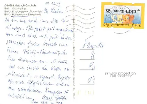 AK / Ansichtskarte Orscholz Ortseingang Erholungspark Blumenfels Rehazentrum Saarschleife Fliegeraufnahme Orscholz