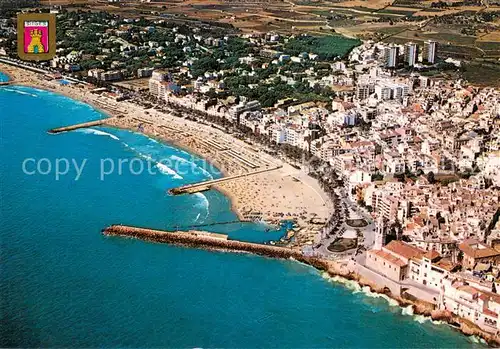 AK / Ansichtskarte Sitges Fliegeraufnahme Sitges