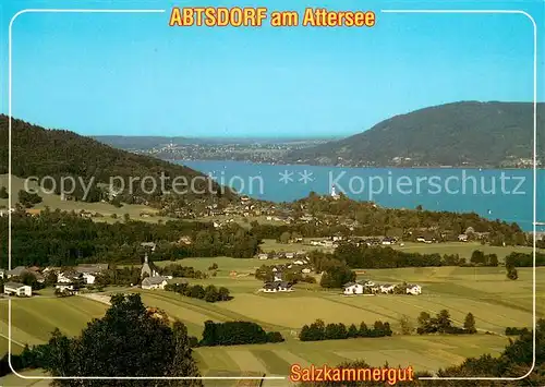 AK / Ansichtskarte Abtsdorf_Attersee Fliegeraufnahme 