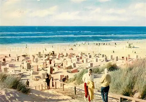 AK / Ansichtskarte Juist_Nordseebad Badestrand Juist_Nordseebad