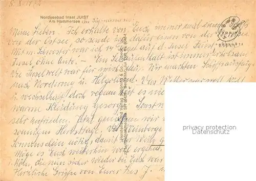 AK / Ansichtskarte Juist_Nordseebad Partie am Hammersee Juist_Nordseebad