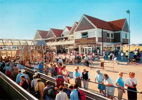 AK / Ansichtskarte Juist_Nordseebad Ankunft auf der Insel Juist_Nordseebad