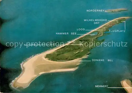 AK / Ansichtskarte Juist_Nordseebad mit Inseln Norderney und Memmert Juist_Nordseebad