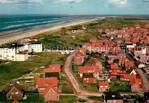 AK / Ansichtskarte Juist_Nordseebad Teilansicht Inseldorf Kurzentrum Wasserturm Strand Juist_Nordseebad