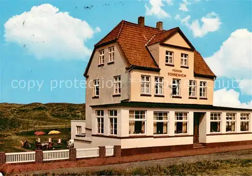 AK / Ansichtskarte Juist_Nordseebad Pension Sonnenheim Juist_Nordseebad