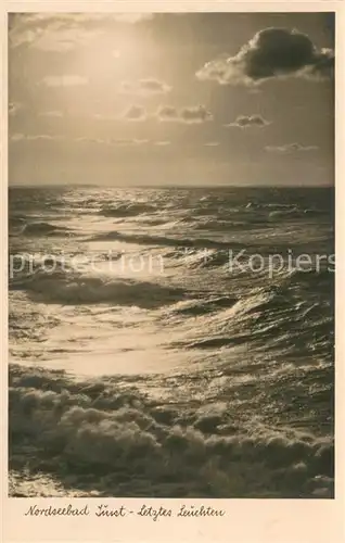 AK / Ansichtskarte Juist_Nordseebad Letztes Leuchten Juist_Nordseebad