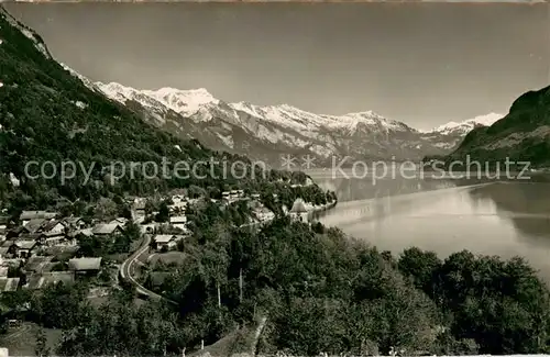 AK / Ansichtskarte Ringgenberg_Brienzersee mit Brienzer Rothornkette Ringgenberg Brienzersee