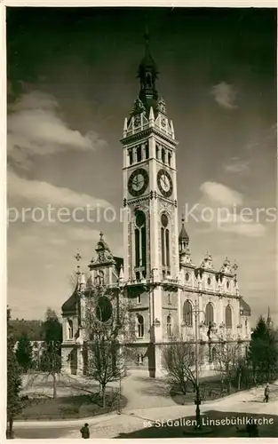 AK / Ansichtskarte St_Gallen_SG Linsebuehlkirche St_Gallen_SG