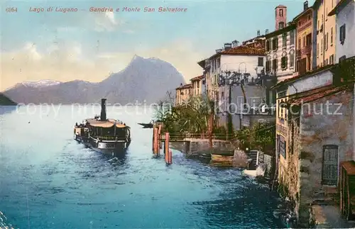 AK / Ansichtskarte Gandria_Lago_di_Lugano e Monte San Salvatore Gandria_Lago_di_Lugano