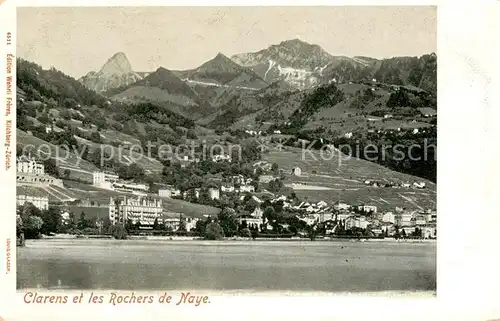 AK / Ansichtskarte Clarens_VD et les Rochers de Naye Clarens_VD