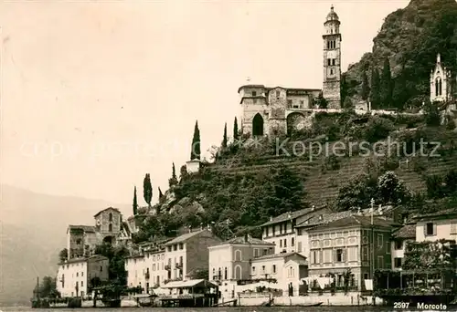 AK / Ansichtskarte Morcote_Lago_di_Lugano Hotel Gruetli Morcote_Lago_di_Lugano