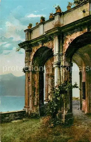 AK / Ansichtskarte Morcote_Lago_di_Lugano Arkaden Morcote_Lago_di_Lugano