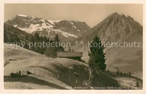 AK / Ansichtskarte Adelboden mit Wildstrubel und Fizer Adelboden