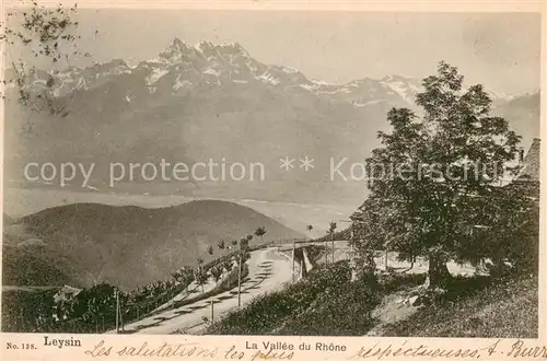 AK / Ansichtskarte Leysin_VD La Vallee du Rhone 