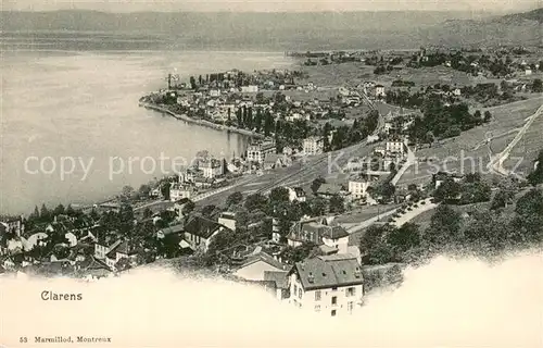 AK / Ansichtskarte Clarens_VD Vue aerienne Clarens_VD