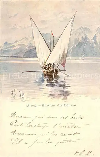AK / Ansichtskarte Lac_Leman_Genfersee_GE Barque du Leman 