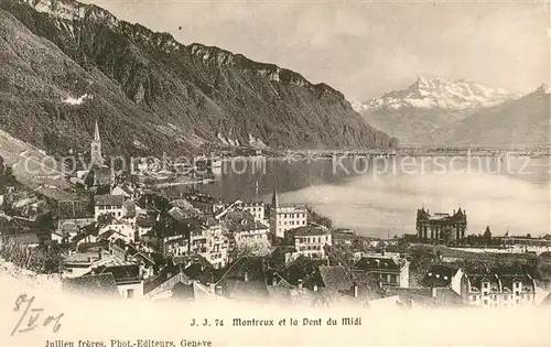 AK / Ansichtskarte Montreux__VD et la Dent du Midi 