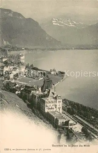 AK / Ansichtskarte Territet_Montreux_VD et la Dent du Midi 