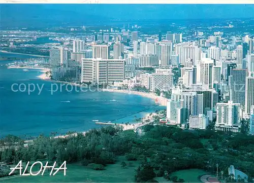 AK / Ansichtskarte Waikiki Beach as seen from the top of Diamond Head 