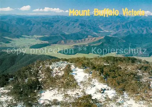 AK / Ansichtskarte Victoria_Australien Mount Buffalo Aerial view of the Chalet looking over the Ovens nd Buckland Valleys Victoria_Australien